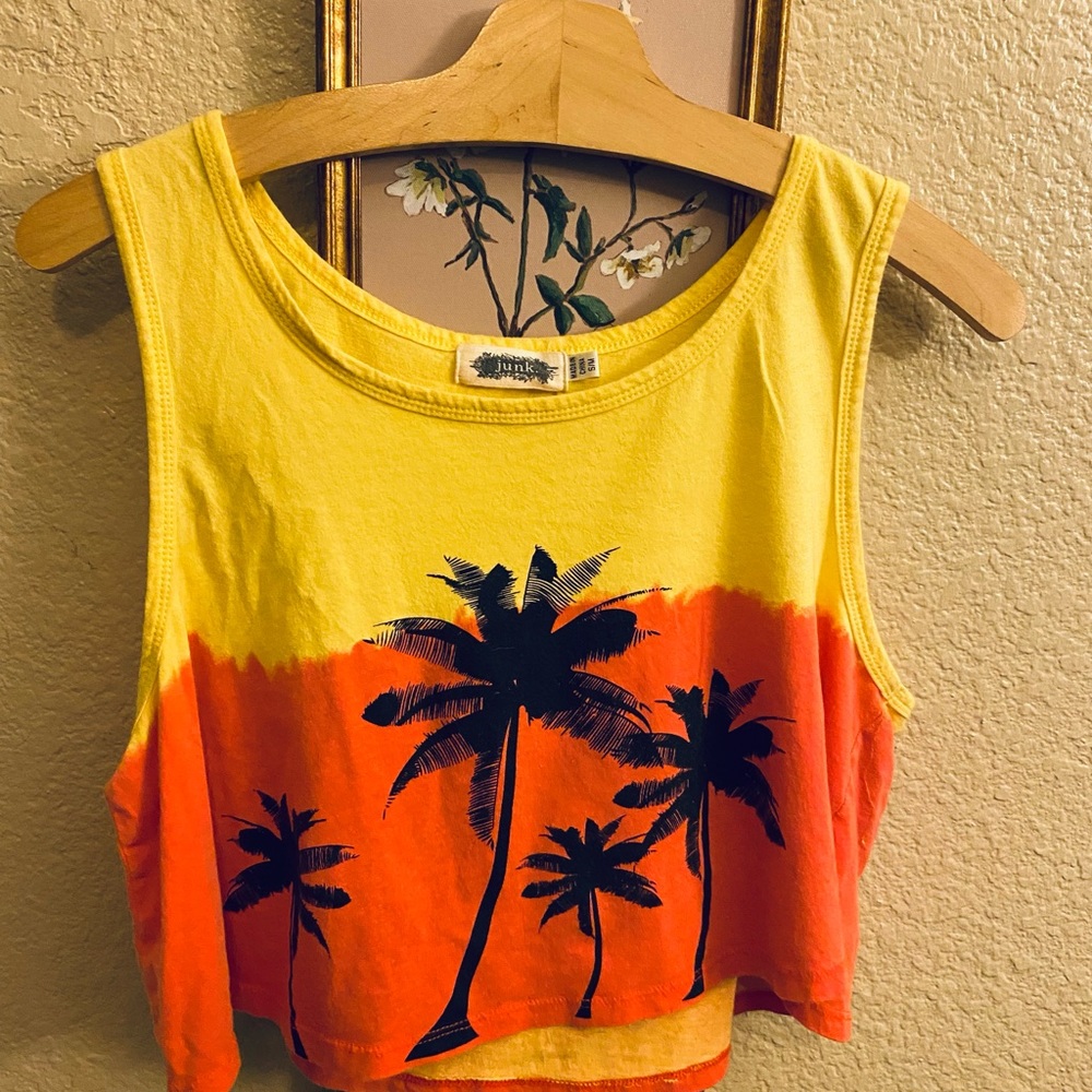 Junk food Palm-tree crop top